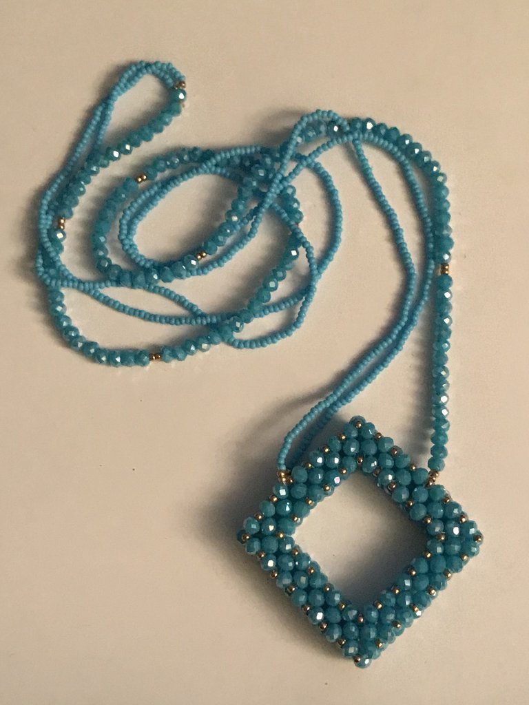 Collana Multifilo Con Pietre Dure Di Turchese, Agata Bianca Opaca E - Foto 11