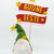 Centrotavola natalizio con gnomo portafortuna Buone feste, 30 x 15 cm