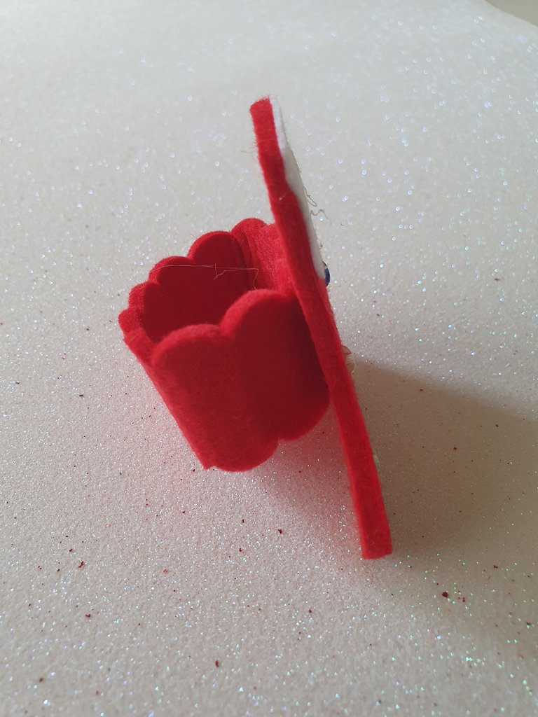 Stivale Di Natale In Feltro Rosso Personalizzato Con Ricamo - Amikado Con Pupazzo Di Neve