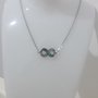 Collana in acciaio con charm "Infinito"