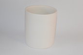 Bicchiere in terracotta bianca da decorare cm 10 diametro cm 8,5