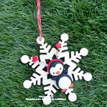 Pinguino fimo stelline decorazione natalizia albero addobbi regalo natale 