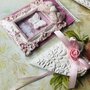 Gessetti profumati Decorazioni cornice e Cuore con texture Shabby Chic