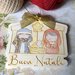 Gessetti Targhetta Buon Natale da appendere Sacra Famiglia 