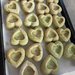 10 X Saponette artigianali vegetali MENTA -  cuori verde menta - incartati singolarmente - idea omaggio - bomboniera