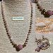 Collana di Perle di Fiume con centrale in Rodonite e cristallo