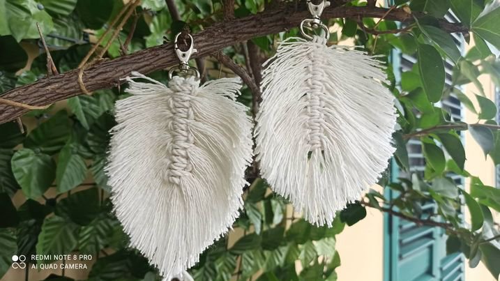 Ciondolo Piuma Vintage In Lega Metallica, Color Argento Antico – Per Gioielli Fai Da Te Boho - 5