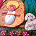 Natale - presepe in ceramica scolpito in bassorilievo e dipinto con colori acrilici - edizione limitata