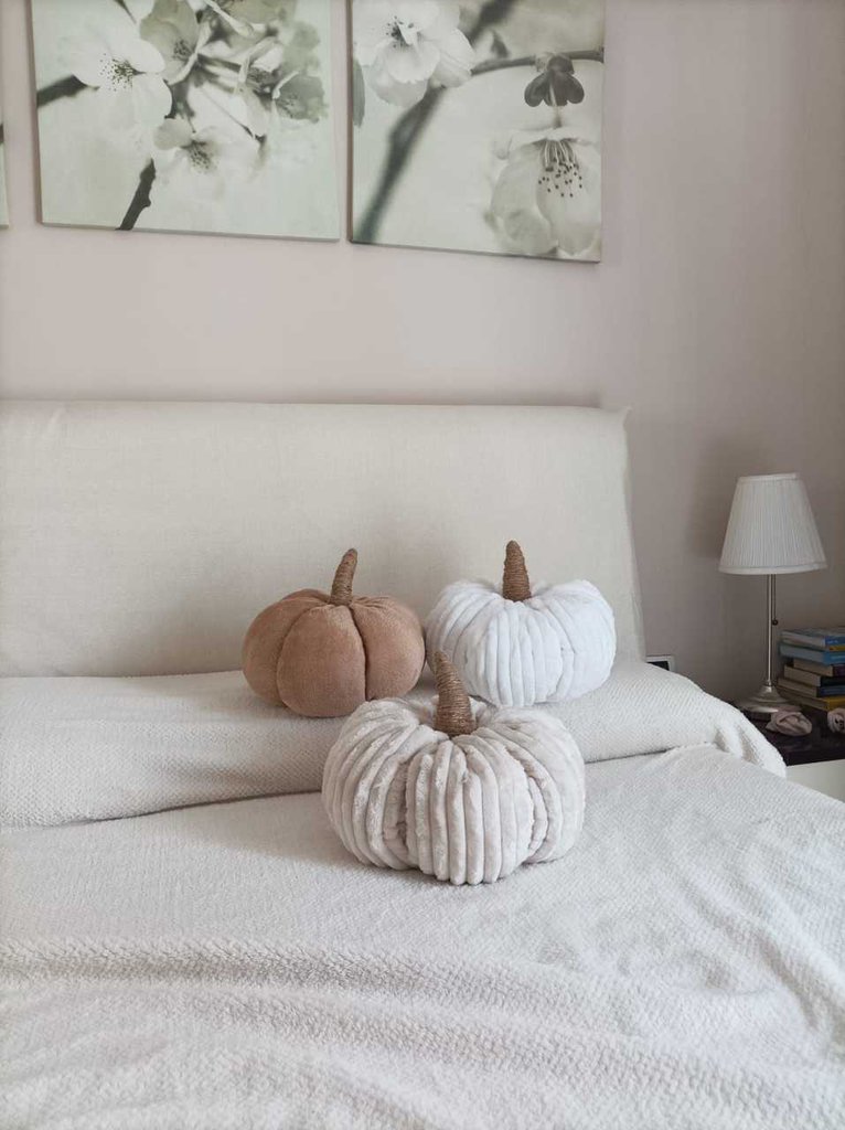 Shengruil Cuscino A Forma Di Zucca 3D - Peluche Per Halloween E Autunno - Decorazione Divano