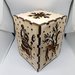 lanterna legno albero di natale renna pupazzo di neve casetta handmade laser regalo decorazione