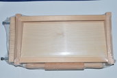 Chitarra tagliapasta grande in legno con mattarello. Misure cm 43 x 22
