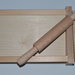 Chitarra tagliapasta grande in legno con mattarello. Misure cm 43 x 22