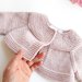 Coprispalle scaldacuore bambina neonata in pura lana merino - Beatrice