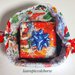 piccola borsa origami fantasia natalizia