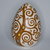 Uovo in ceramica di castelli dipinto a mano albero della vita cm 12
