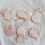 Biscotti nascita baby shower 6 biscotti kit ghiaccia reale decorati 