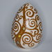 Uovo in ceramica di castelli dipinto a mano albero della vita cm 18