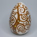 Uovo in ceramica di castelli dipinto a mano albero della vita cm 18