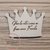 Bomboniera segnaposto corona tema favola principessa e principe con frase personalizzabile