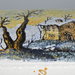 Scatola porta gioielli in ceramica di castelli dipinto a mano da maestri ceramisti cm 17x8,5x5