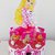 Centrotavola torta lecca lecca caramelle festa Barbie personalizzato