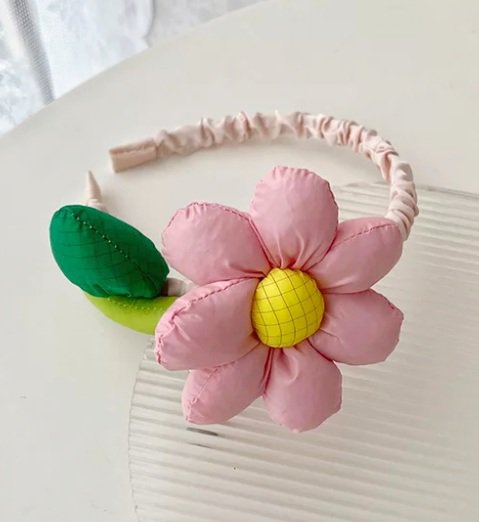 Laimons Kids Orecchini a pressione per bambini gioielli per bambini Fiore margherita Bianco, Rosa Argento Sterling 925