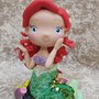 Topper cake ,candelina  principessa  Sirenetta Ariel 