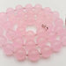 Parure collana bracciale e orecchini in autentico quarzo rosa da 8mm pietre dure naturali chakra cristalloterapia