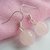 Orecchini pendenti in argento 925 con perla da 8 mm di autentico quarzo rosa pietre dure naturali chakra cristalloterapia