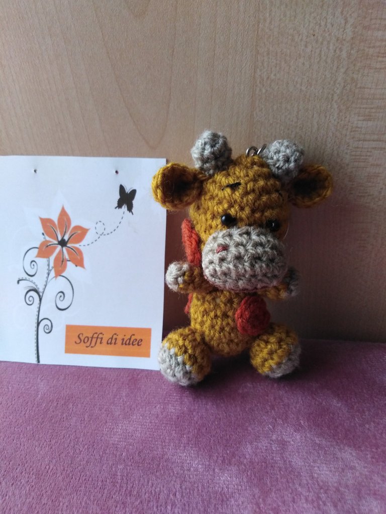 Portachiavi Giraffa Oro | Ciondolo Simpatico A Forma Di Giraffa | Regalo Pasqua Per Bambini E Amanti Animali