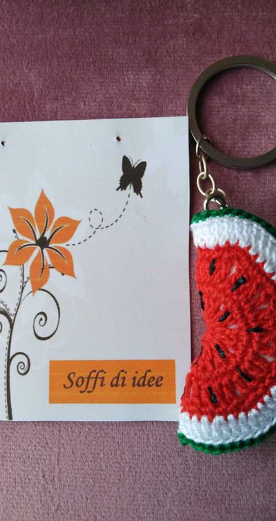 Portachiavi A Forma Di Anguria Beaupretty - Ciondolo Colorato In Metallo Per Borse E Chiavi, Idea Regalo Estiva