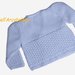 Coprifasce per  neonato in pura lana merino azzurra con laccetti laterali