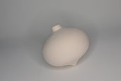 Palla in terracotta bianca da decorare forma cipolla cm 8