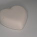 Palla in terracotta bianca da decorare forma cuore cm 9