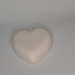 Palla in terracotta bianca da decorare forma cuore cm 9