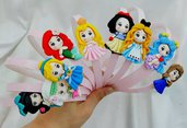 Cerchietto principesse Alice, Aurora, Ariel sirenetta, biancaneve, Elsa  Anna Frozen Bambina Rosa