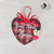 addobbo cuore tartan buon natale nonni pallina cuore albero di natale personalizzabile