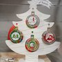 set 4 PALLE NATALE PERSONALIZZATE.