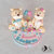 Cake topper  battesimo orsetti gemelli bimbo e bimba con nome