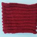 Scaldacollo rosso bordeaux fatto a mano in lana merinos