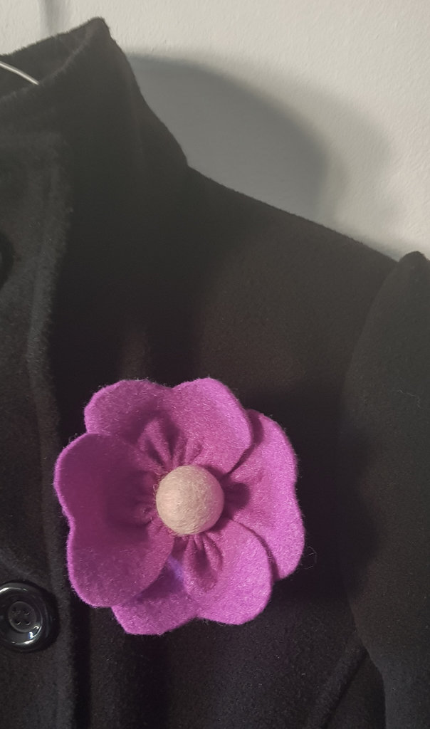 12 Pezzi Fiore Rosa In Tessuto Per Abito Spilla Bavero Petto - Foto 2