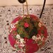 Palla per albero di Natale decorate con tessuto 