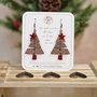 Orecchini in legno pendenti Albero di Natale