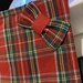 Coppia di Presine tartan con filo oro