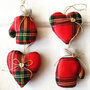 4 addobbi natalizi stella guanti albero cuore colori tessuto a richiesta