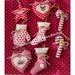 5 addobbi natalizi stella guanti albero gingerbread cuore colori tessuto a richiesta 