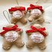 Famigliola di 4 gingerbread personalizzato con i vostri nomi da appendere all’albero o da regalare