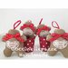 Famigliola di 5 gingerbread personalizzato con i vostri nomi da appendere all’albero o da regalare 