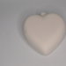 Palla in terracotta bianca da decorare forma cuore cm 8