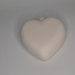 Palla in terracotta bianca da decorare forma cuore cm 10